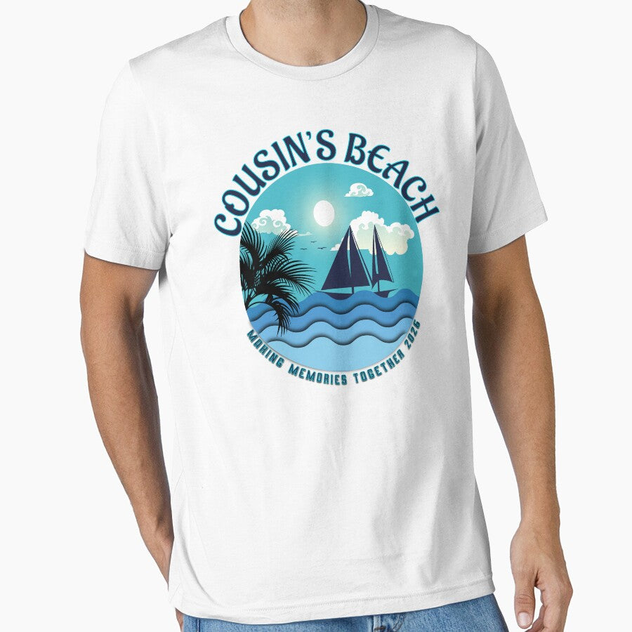 Cousin Beach Making Memories Together | Premium Cousin Crew Summer Vacation Design by PixelWaveBD