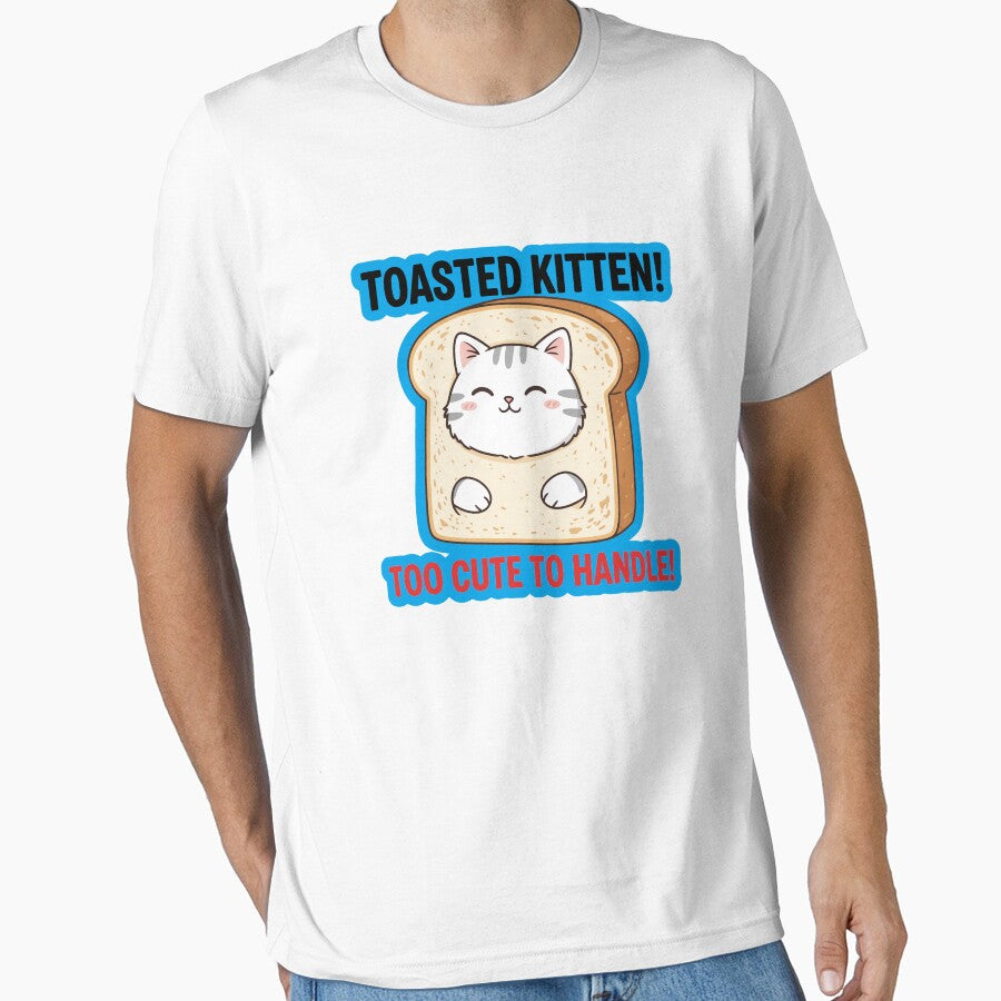 Toasted Kitten Adorable Kawaii Cat in Bread Slice by mseopr