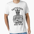 Tattooed And Wild Funny Inked Zebra Animal Tattoo Lover by GrandeDuc