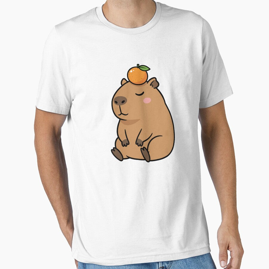 Chill Capybara with Orange Yuzu Fruit by mseopr