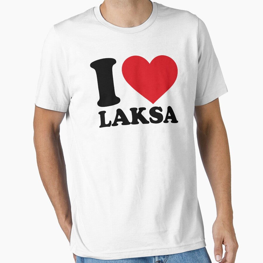 I love Laksa I ❤️ Laksa Malaysian Indonesian Noodle Soup Lovers Gift by EmeraldeaArt