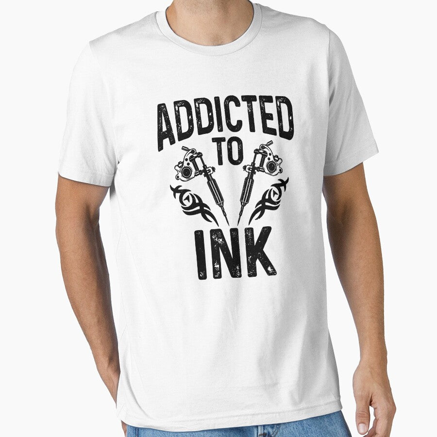 Addicted To Ink Tattoo Artist Tattoed Inked Gift by GardNewerd
