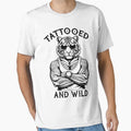 Tattooed And Wild Funny Inked Tiger Animal Tattoo Lover by GrandeDuc