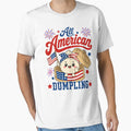 All American Dumpling Cute Patriotic Food Fourth of July by FreshVibe Prints