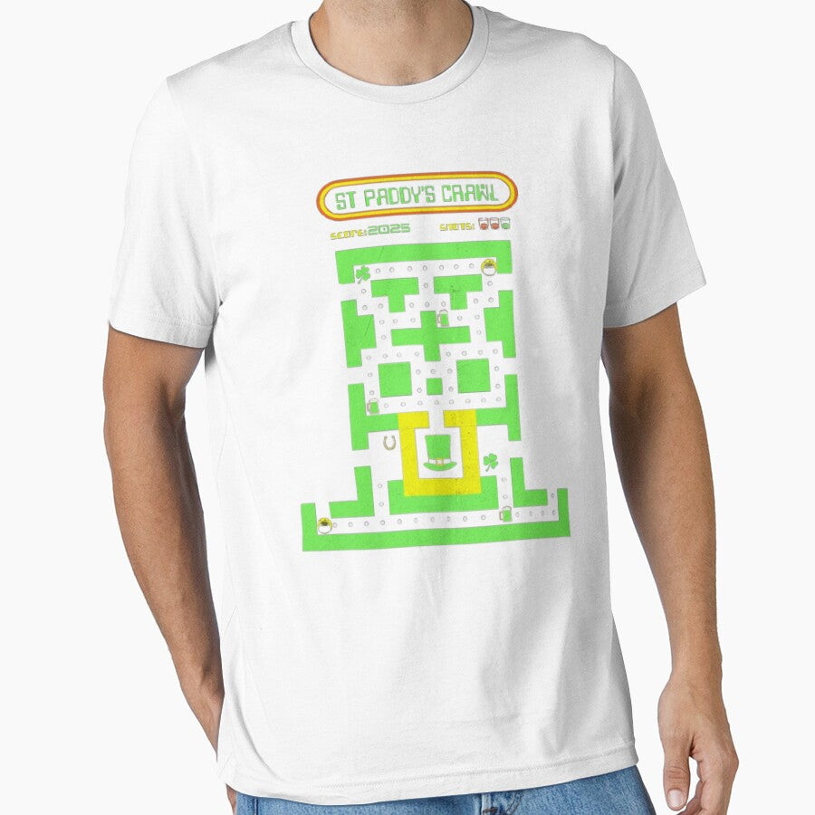 Retro-style arcade game screen titled "St Paddy's Crawl." by KolinBoy