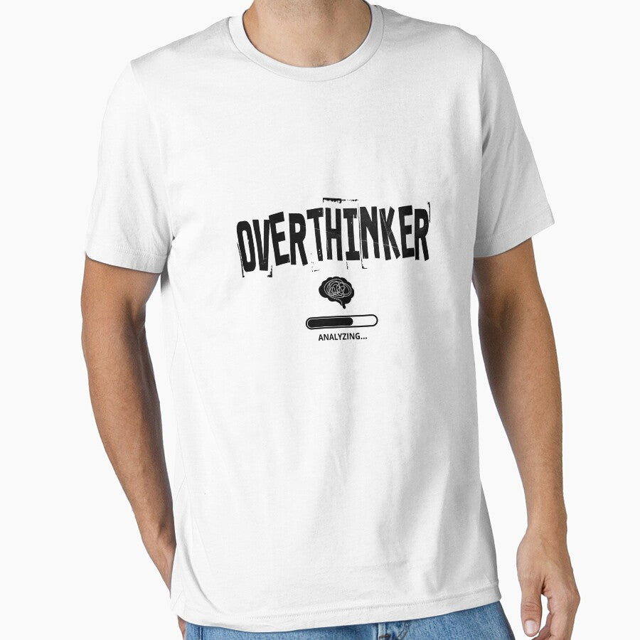 Professional Overthinker - Sarcastic Minimalist Typography by BCW