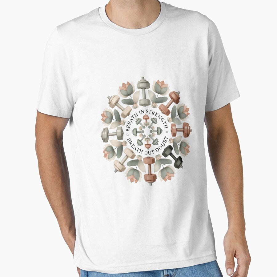 Mindful Strength Hoodie – Breath In Power Out by EcoArtTees