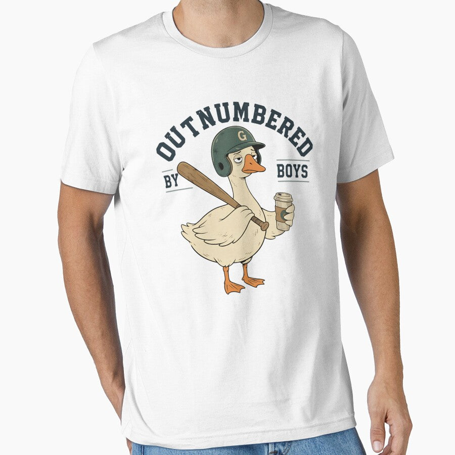 Outnumbered By Boys Funny Goose Boy Mom Life Meme by SchoebenIllijah