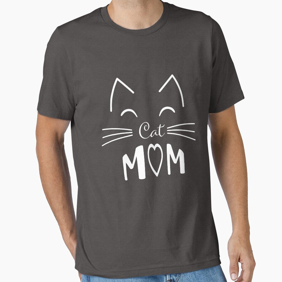 Cute face cat, Cat Nose Classic Active T-Shirt, Cat Mom Classic T-Shirt by vinsamoon