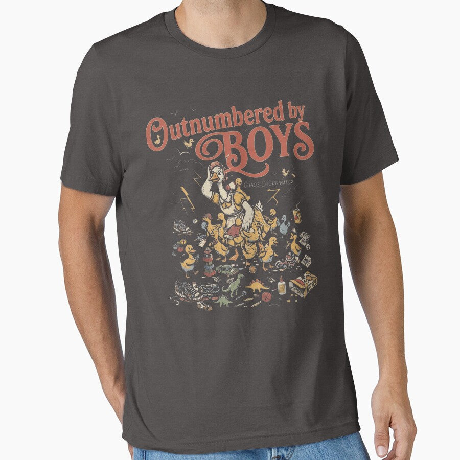 Funny Boy of Mom Vintage, motherhood Tee by ascribbler19