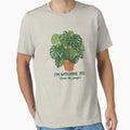 The Cat is Watching - Funny Cat & Houseplant Graphic by KaryaVisionSTR