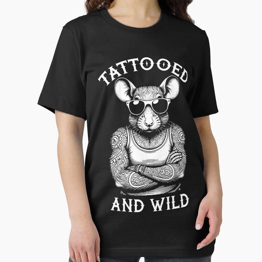 Tattooed And Wild Funny Inked Rat Animal Tattoo Lover by GrandeDuc