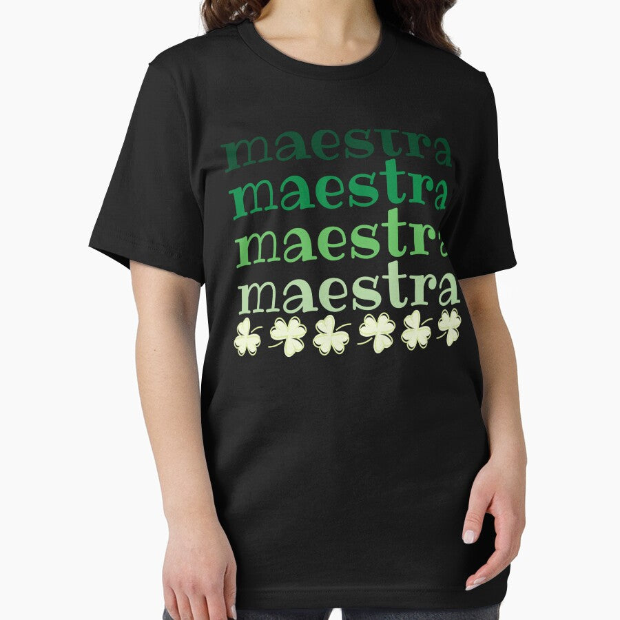 Maestra Clover Gradient – Lucky Teacher Design by Teacher2Nerds