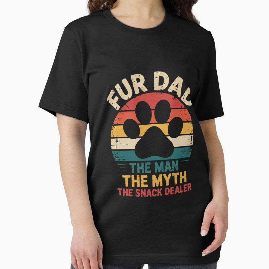 Dog Fathers Day Fur Dad The Man The Myth The Snack Dealer by ControlCenter