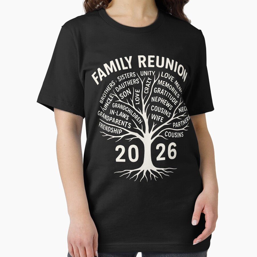 Family Reunion 2026 Tree Word Art Matching Family reunion Making Memories by Oualid Art