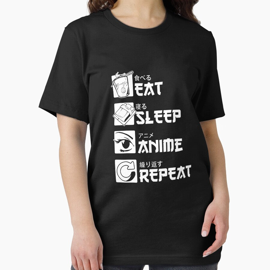 Eat Sleep Anime Repeat by kukuhivanart