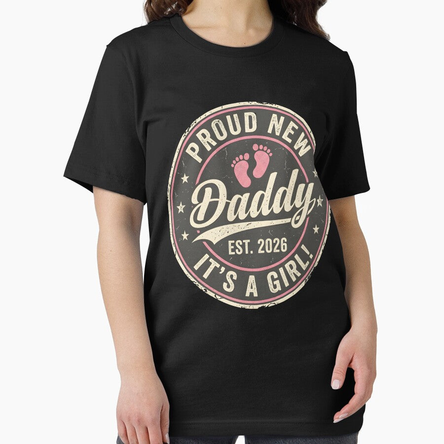 Proud New Dad I'ts a Girl Est 2026 First Time Dad Father Day by OlakunleOloroz