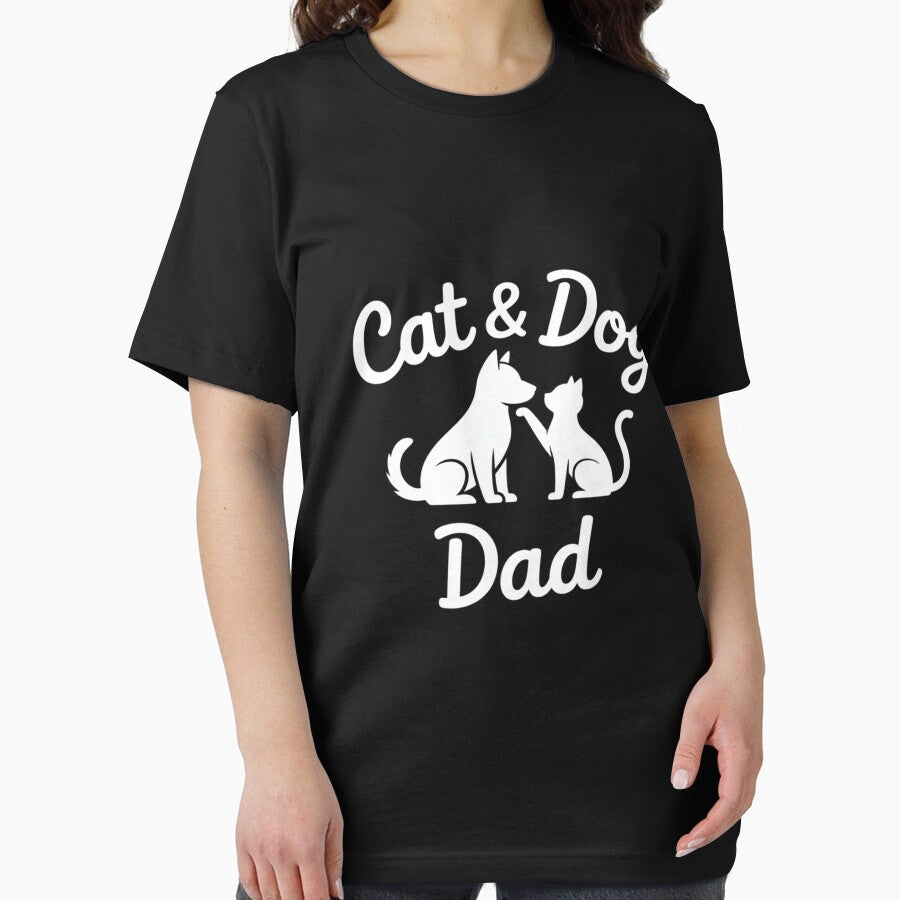 Cat and Dog Dad Shirt Pets Animals Lover Puppy by BiellaSar