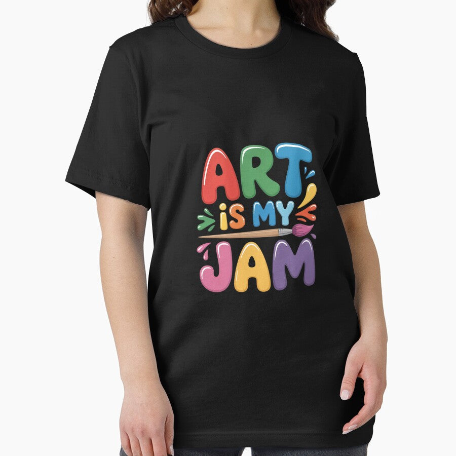 Art is My Jam Creative School Teacher Classroom Pun by velltoons