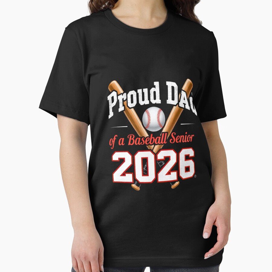 Proud Dad of a Baseball Senior 2026 – Baseball Season Senior Year Tee by bilal sibgui