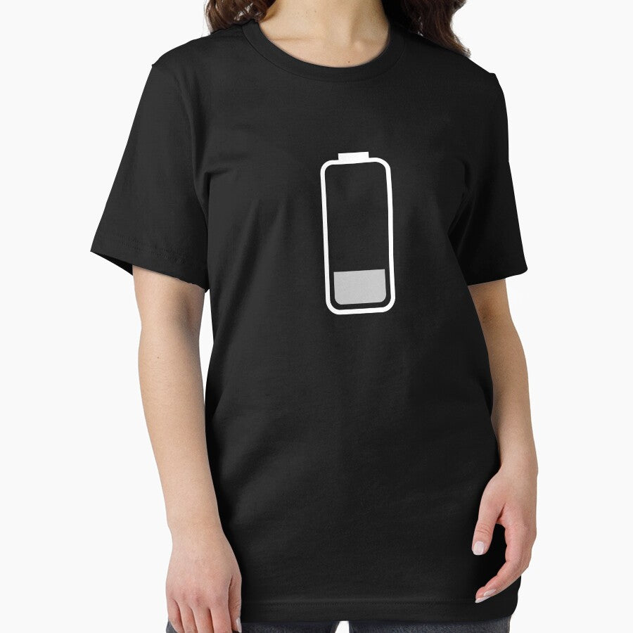 Low Social Battery / Introvert Joke Funny T-Shirt Label by introvertvibes