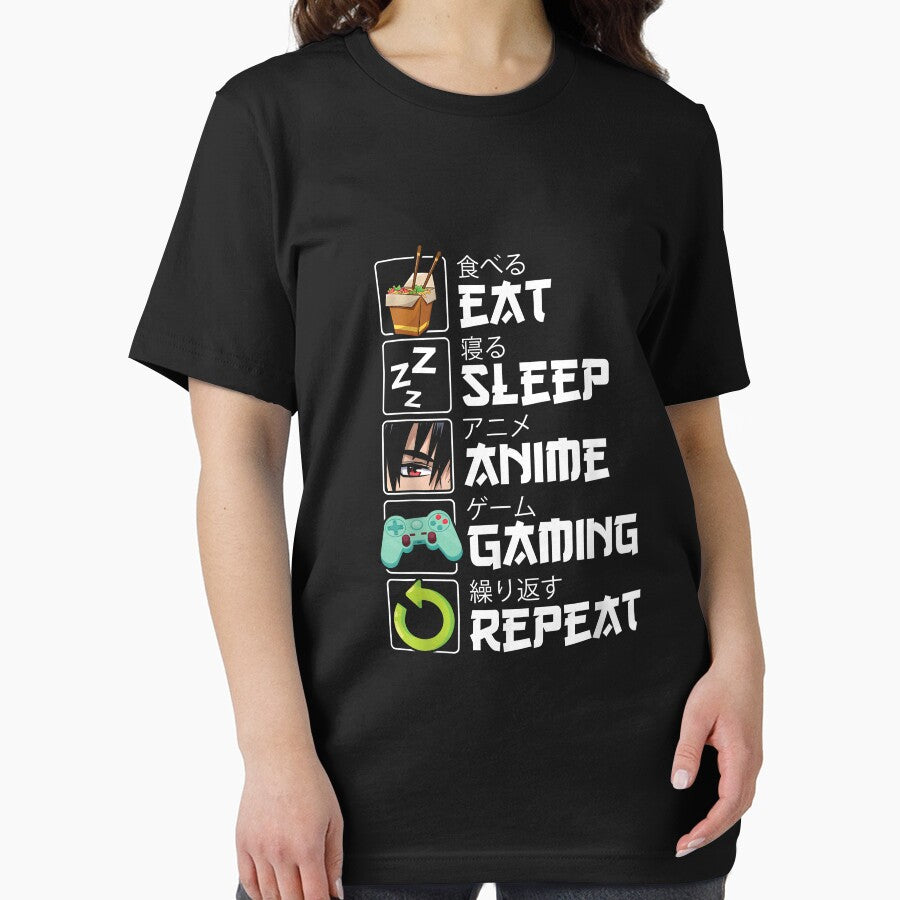Eat Sleep Anime Gaming Repeat Kawaii Otaku Anime Manga by ChestOutLoud