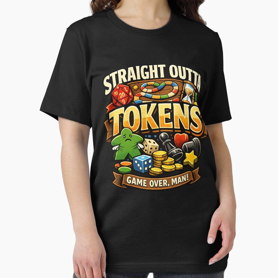 Straight Outta Tokens – Board Game Night Funny Gamer by SidTastic