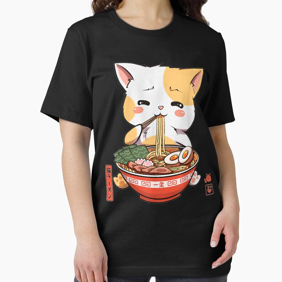 Ramen Cute Ramen Cat Japanese Noodle Funny Anime by JosephFineArts