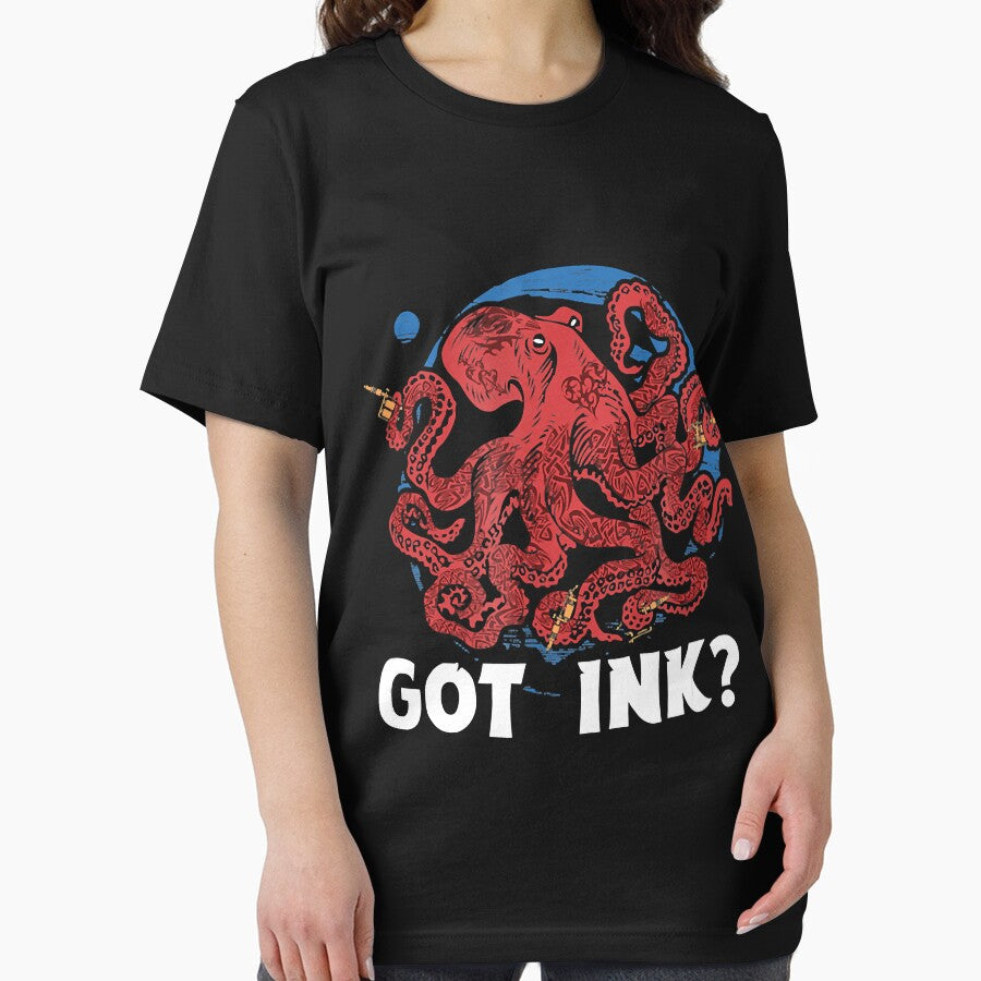 Got Ink Funny Body Art Octopus Tattoo Artist T Shirt by GrahamWalsh