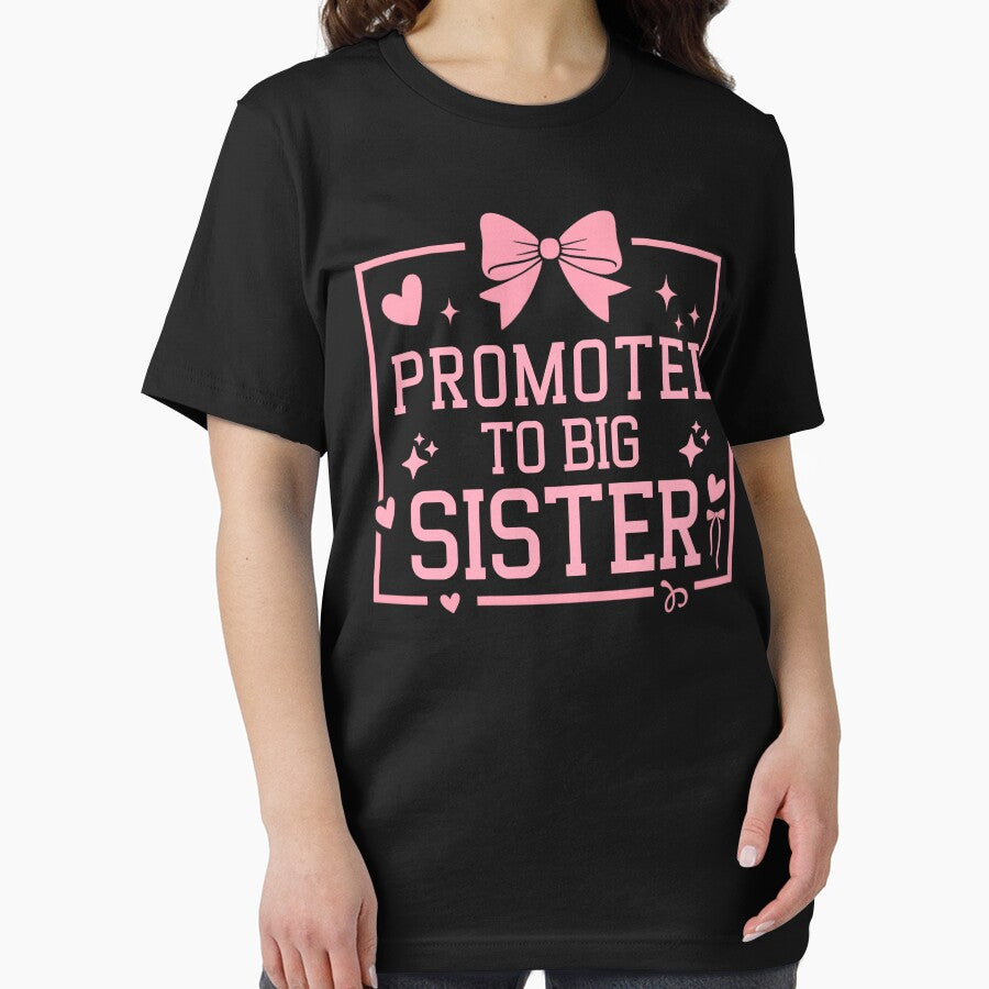 Promoted to Big Sister Cute Bow Sibling Announcement by THREE LITTLE BEANS