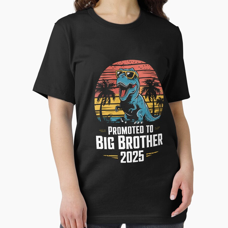 Kids Promoted To Big Brother 2025 Dinosaur T-Rex Boys by SlocifieShop