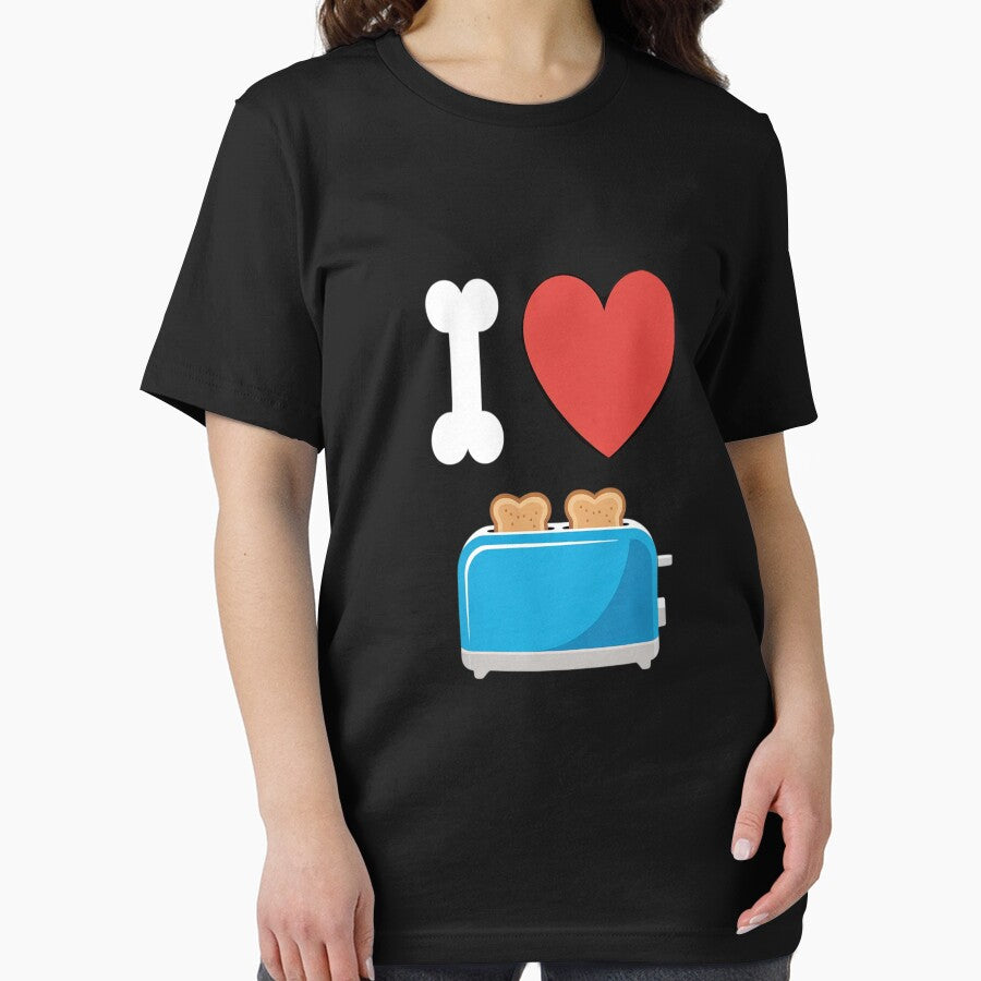 I Love Toasters Kitchen Appliance Bagel Browned Bread Slice by imsamaharem