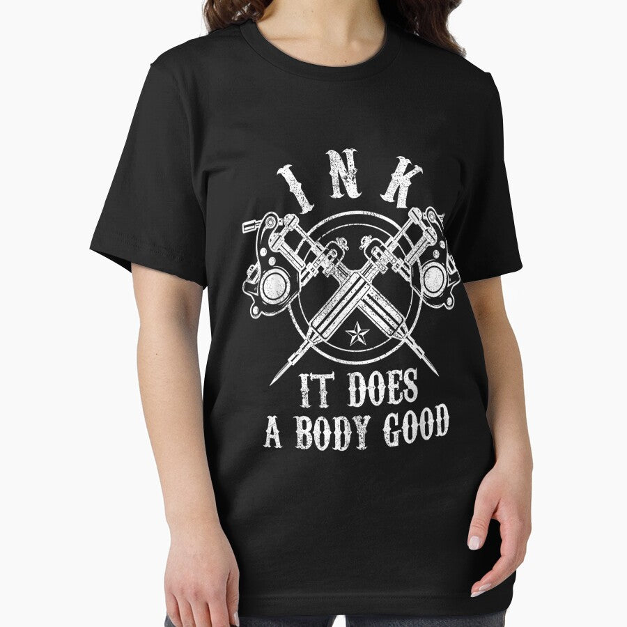 Tattoo Guns - Vintage Ink Inked Funny tattoo Artist Gift T-Shirt by KellyeCollard