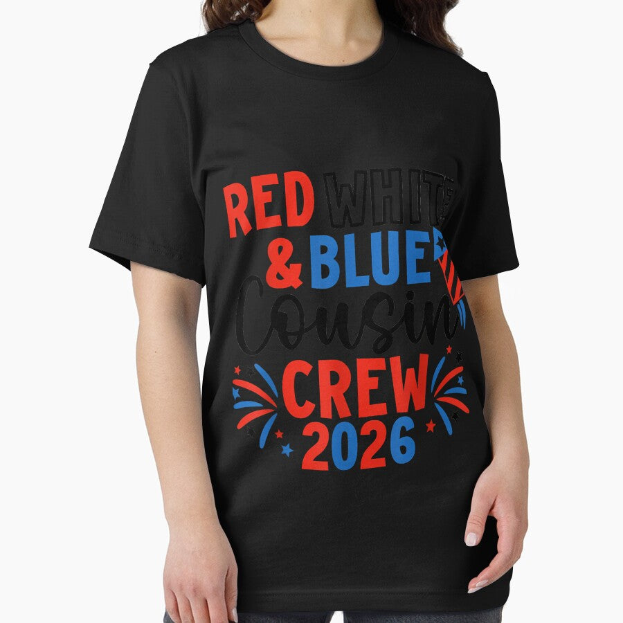 Red White & Blue Patriotic Cousin Crew 4th of July Family by GreggRoss