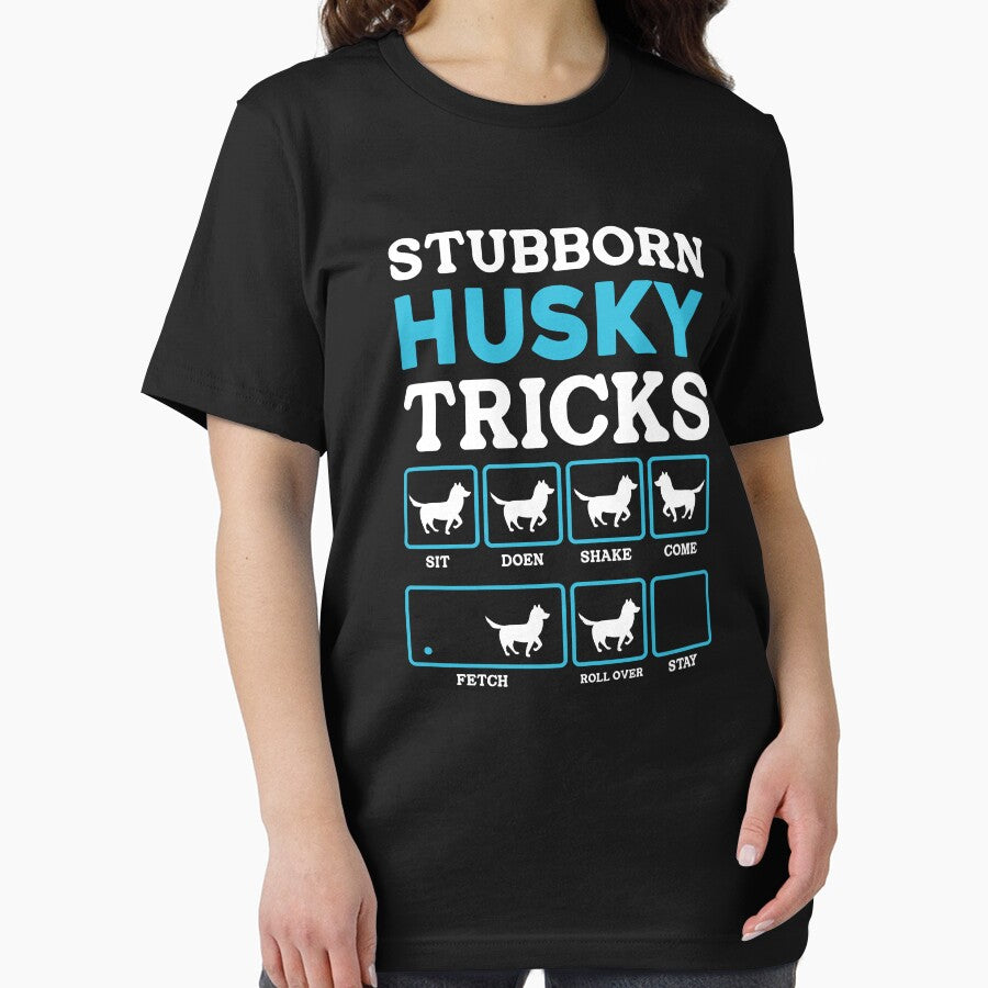 Stubborn Husky Tricks Dog Owner Funny Siberian Husky Lover by PopStars1993