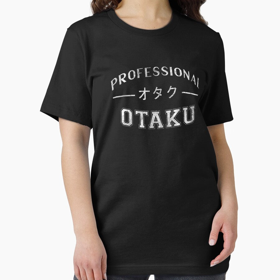 Funny Anime Manga Professional Otaku T-Shirt by Lukifo-Tender