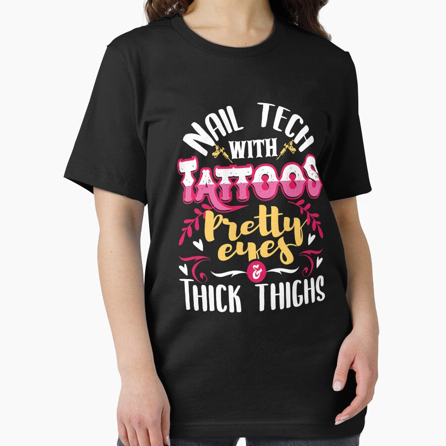 Nail Tech With Tattoos Pretty Eyes Think Things Nail Artist Manicurist Nail Salon by GardNewerd