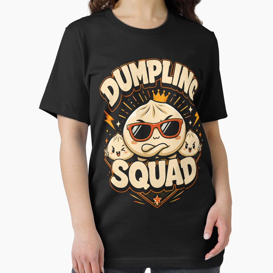 Vintage Dumpling Squad Shirt, Funny Soup Dumplings Tee, Asian Cuisine Foodie Gift for Friends or Food Lovers by THREE LITTLE BEANS