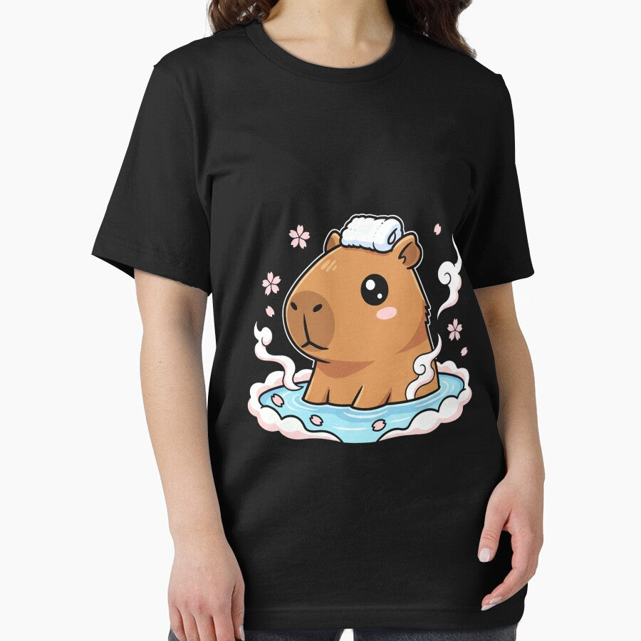 Chill Vibes Only - Kawaii Capybara Hot Spring by Merchifyme2000