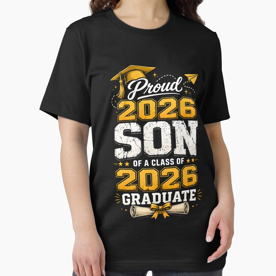 Proud 2026 Son Graduate – Class of 2026 Graduation Gift by THREE LITTLE BEANS