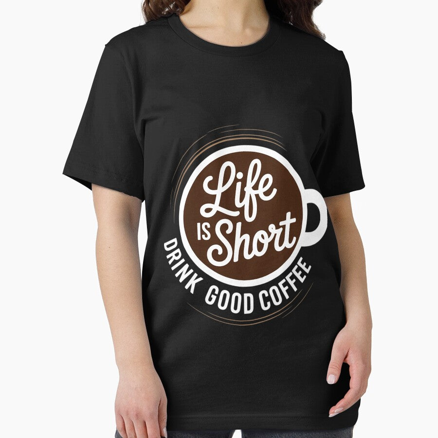 Life Is Short Drink Good Coffee Barista Cafe Coffee by Minoloinan
