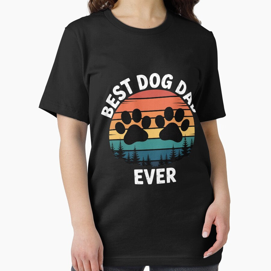 Best Dog Dad Ever Vintage Father's Day Dog Lover by skanderio