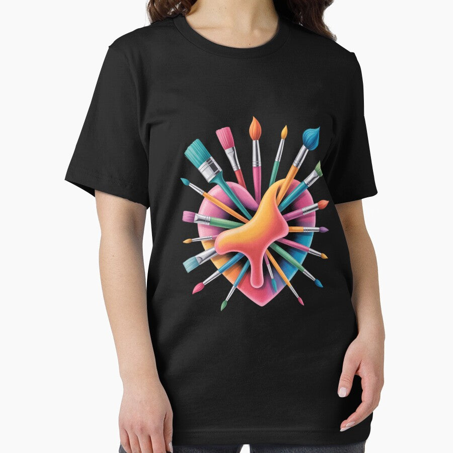Cool Brush Heart Shape Art Teacher Paint for Artist Painter by angolinnArt