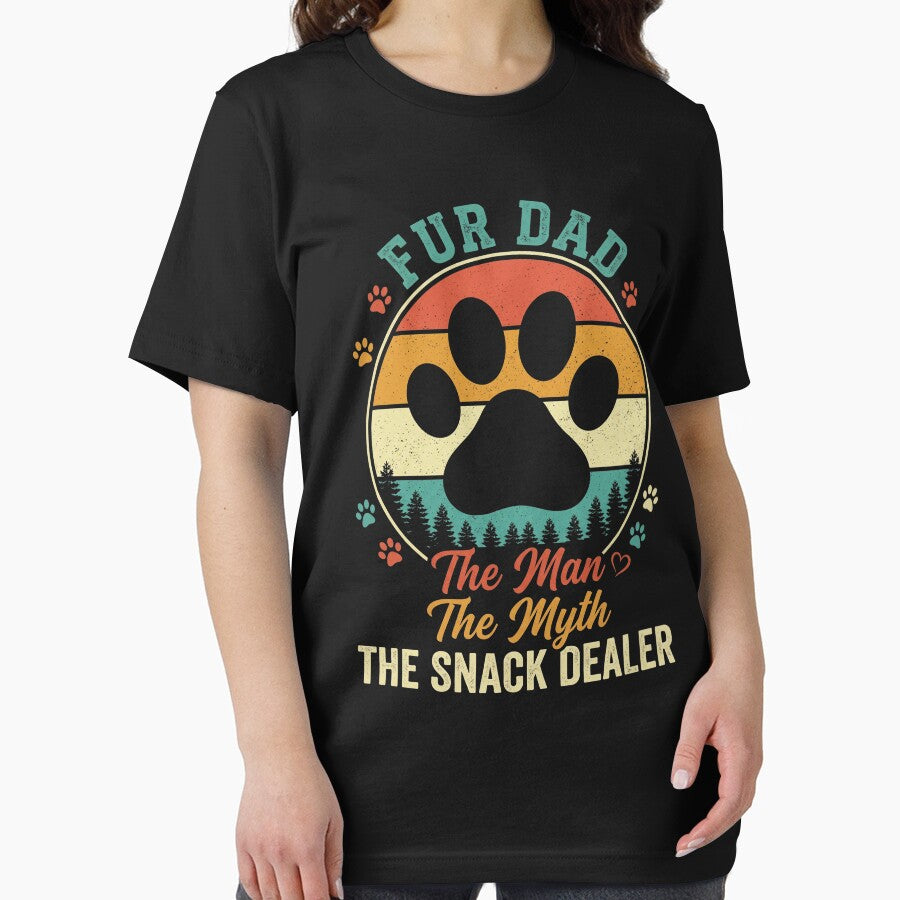 Fur Dad The Man The Myth The Snack Dealer Dog Dad Pet Father by SofenArt