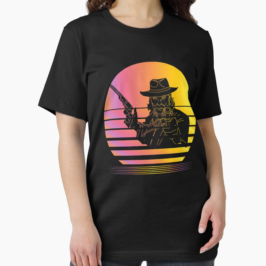 Western Legends Synthwave - Board Game Inspired Graphic - Tabletop Gaming  - BGG by MeepleDesign