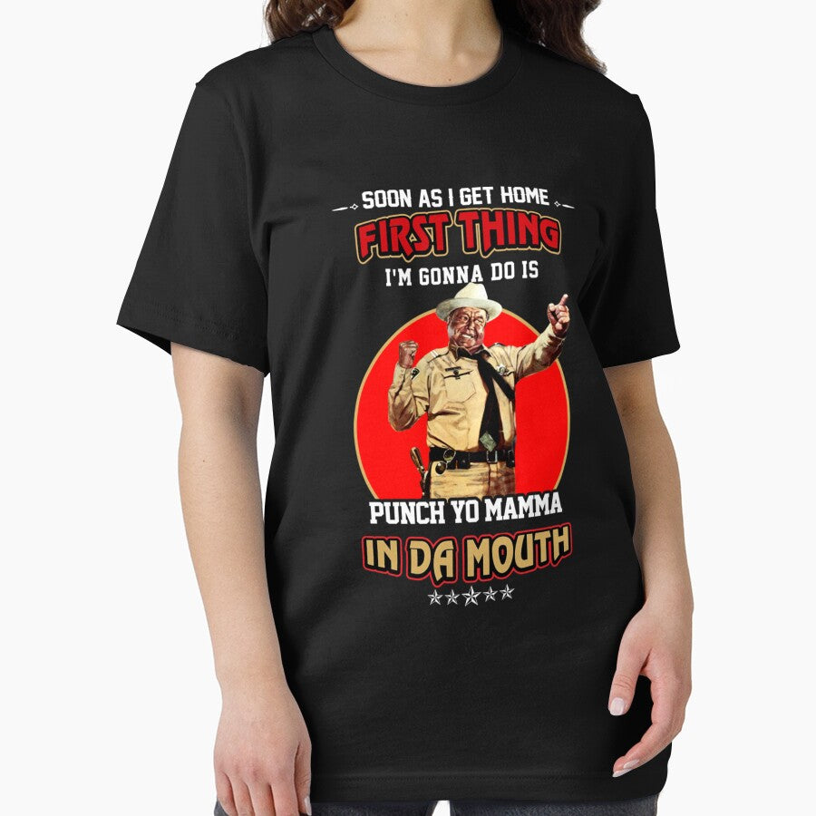 Funny Buford T. Justice Punch Yo Mama In Da Mouth Smokey And The Bandit Gift For 70s Comedy Film Lover by deyberku