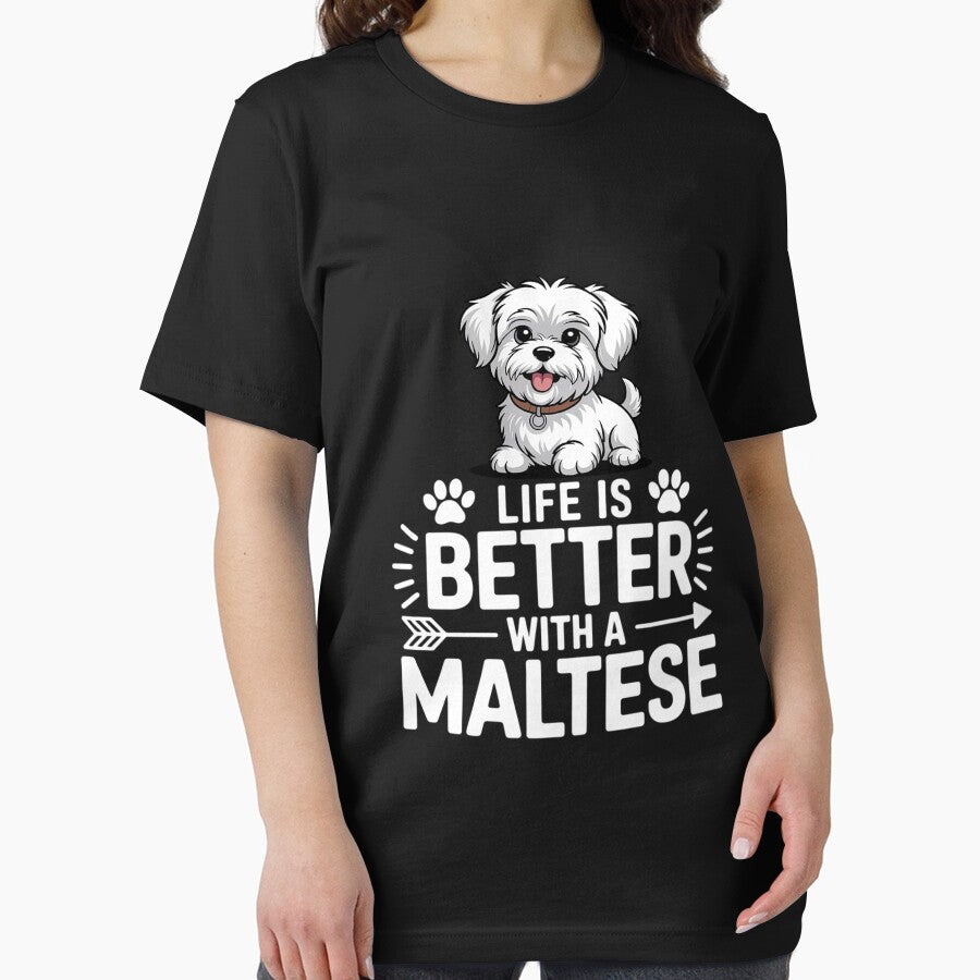 Life is Better with a Maltese - Dog Parent Pet Paw by andreaswest