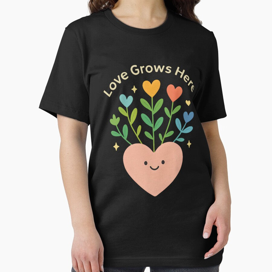 Love Grows Here - Cute Heart Garden by SidTastic