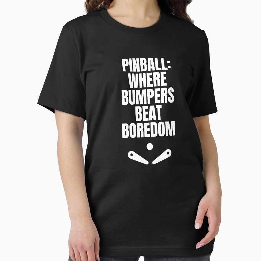Pinball: Where Bumpers Beat Boredom, Funny Pinball Lover by FarmOfCuties