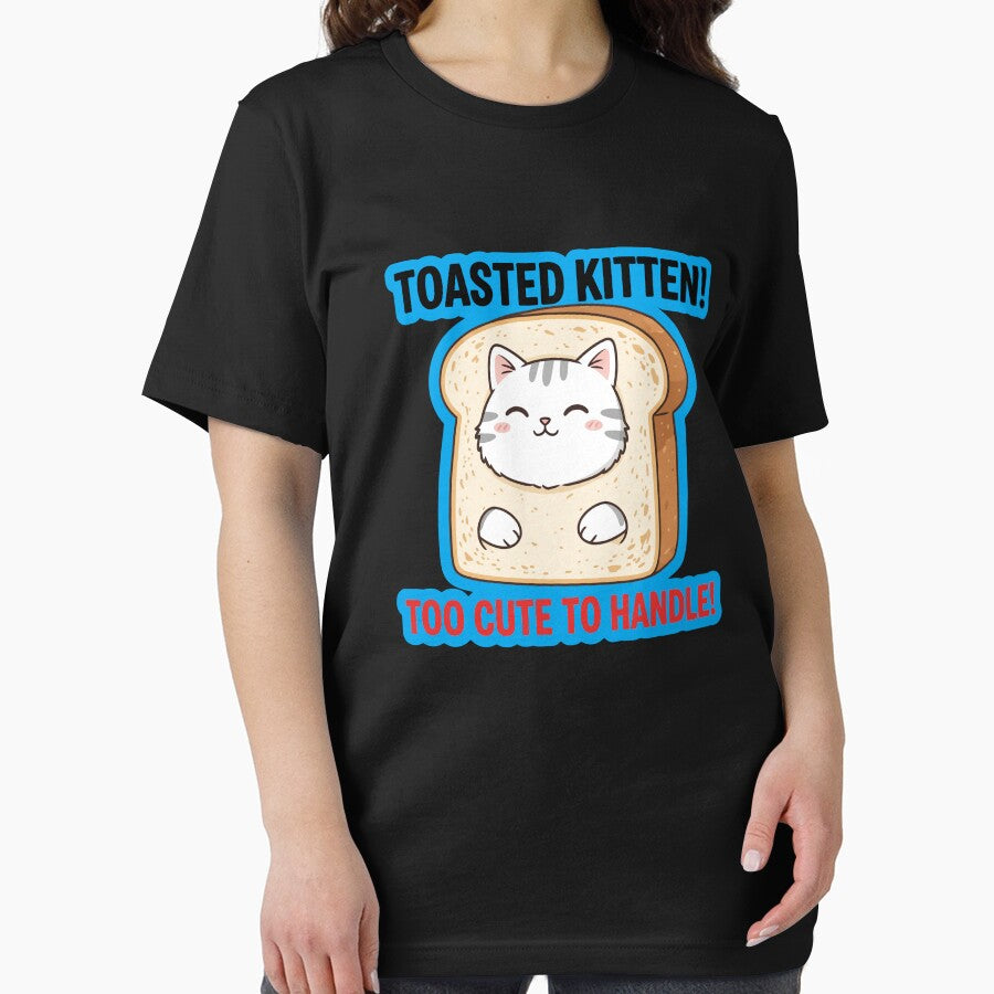 Toasted Kitten Adorable Kawaii Cat in Bread Slice by dmejpl